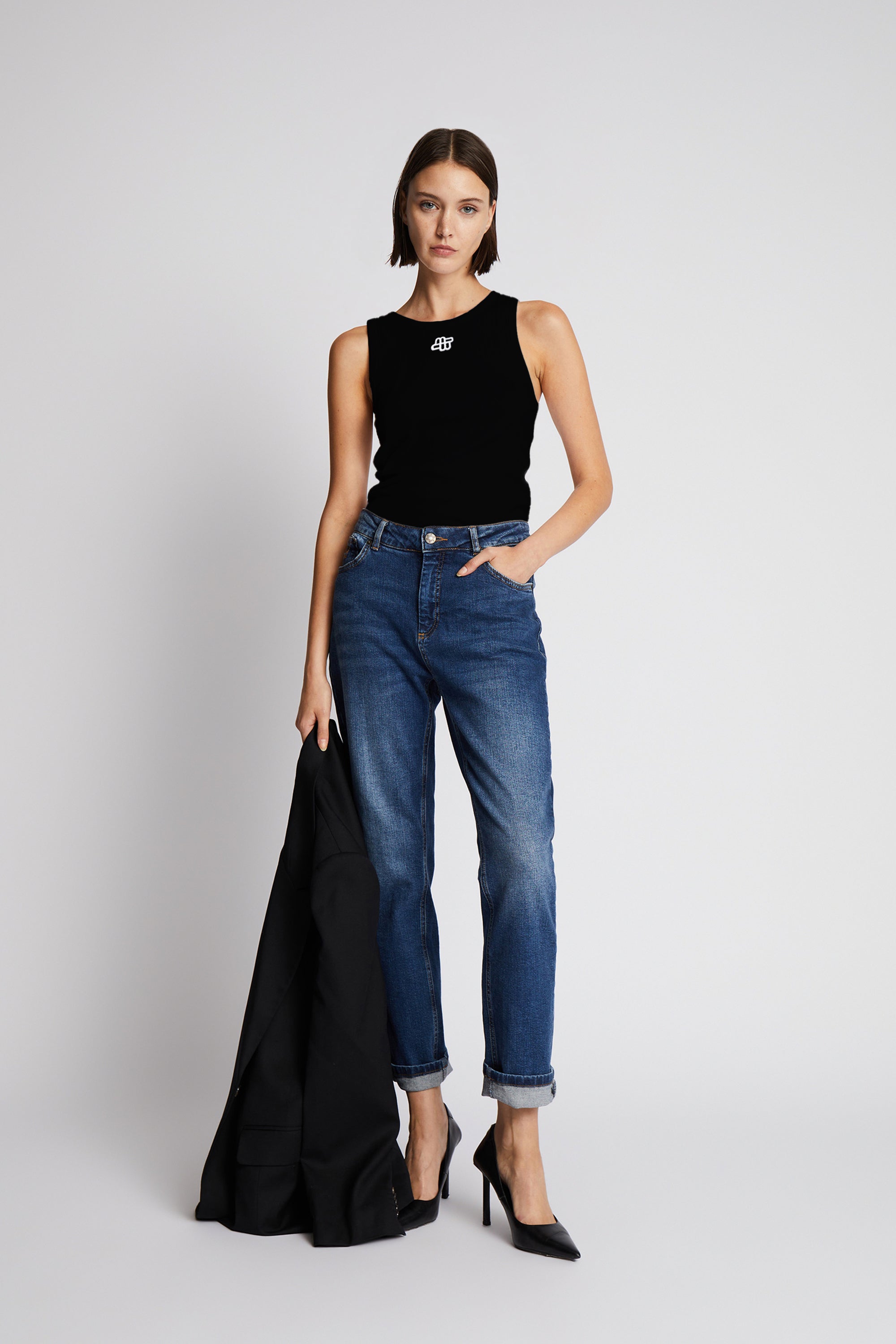 Tezza Logo tank top - sort